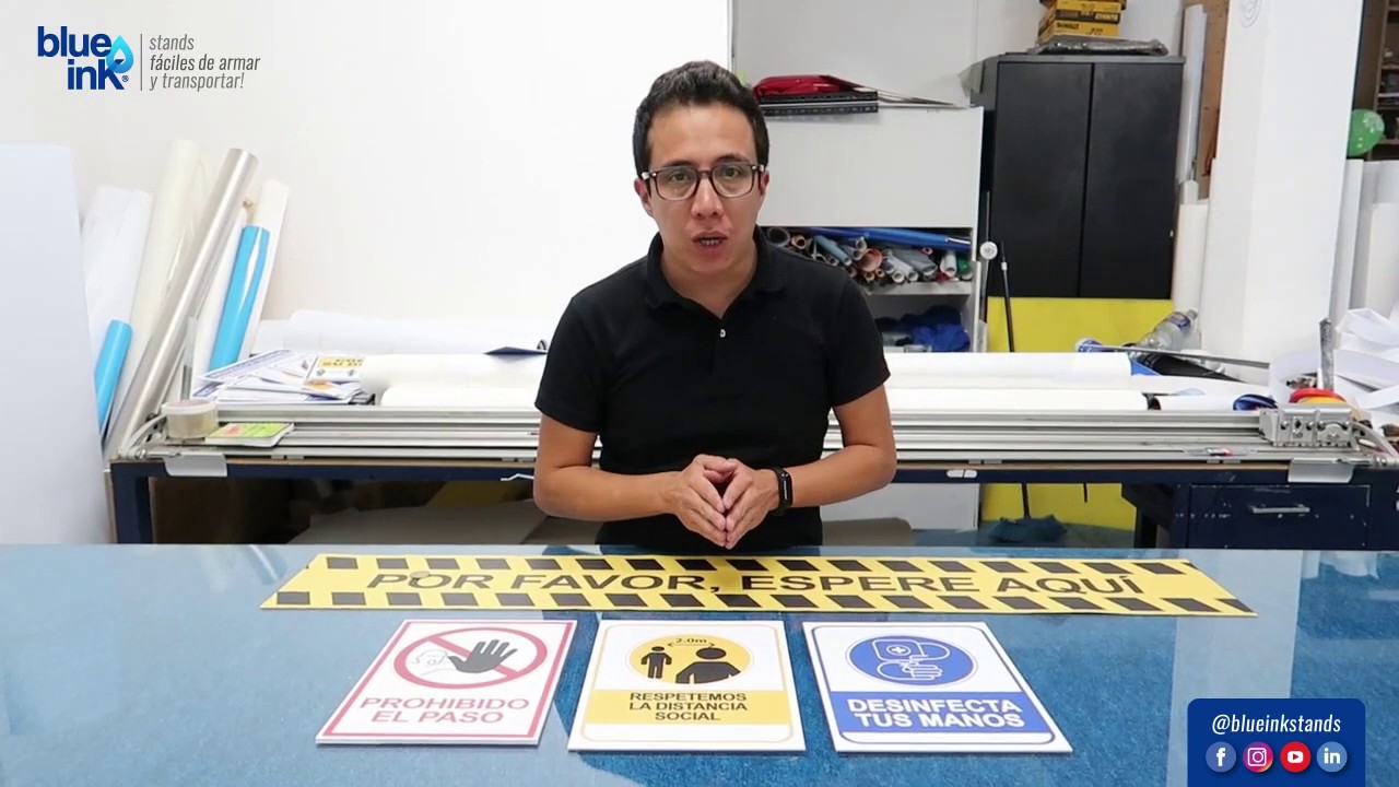 las señales azules qué indican